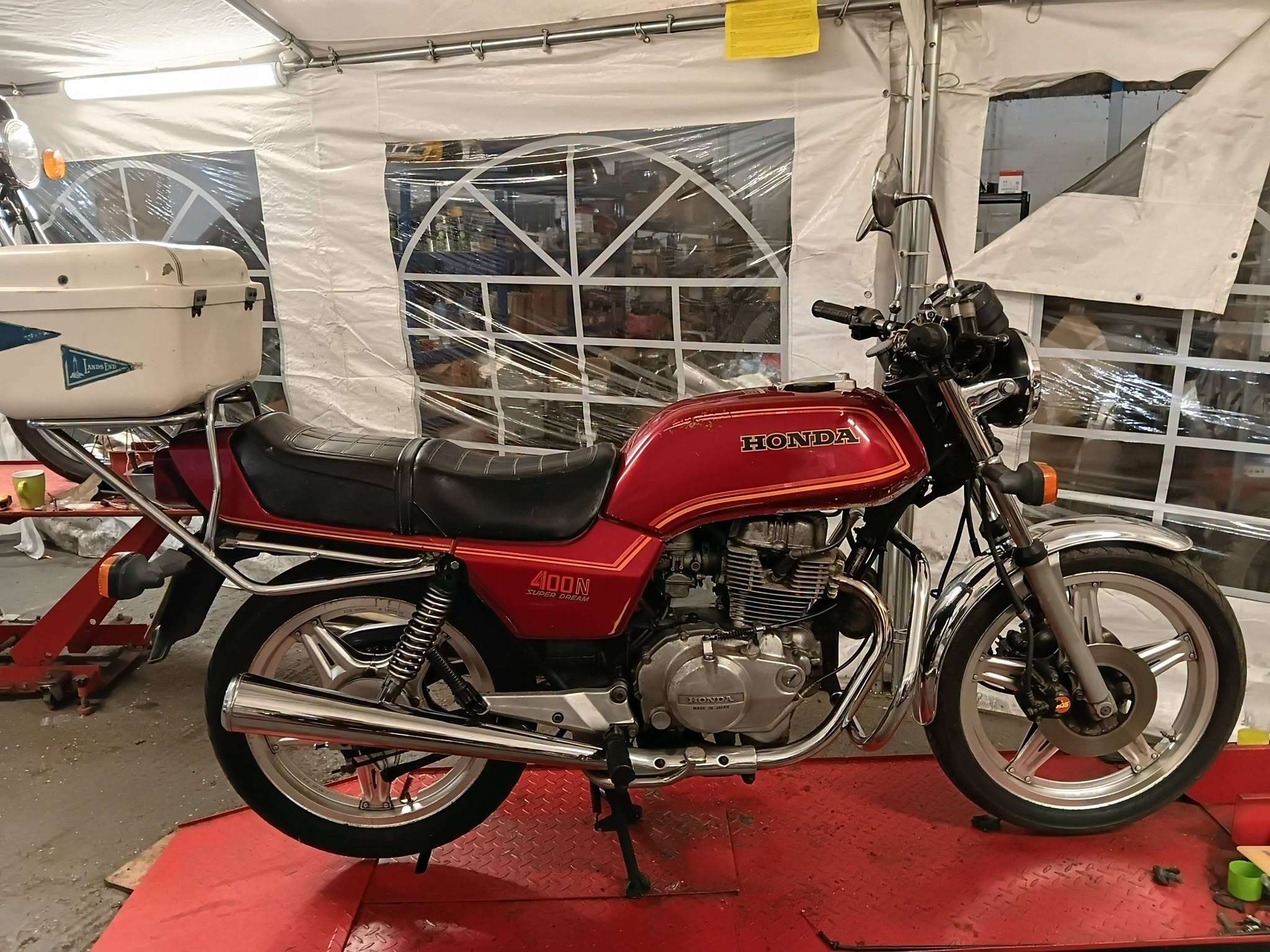 Honda CB400N priced to clear.